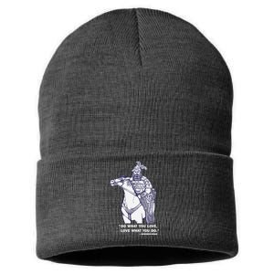 Do What You Want And Love What You Do Genghis Khan Sustainable Knit Beanie