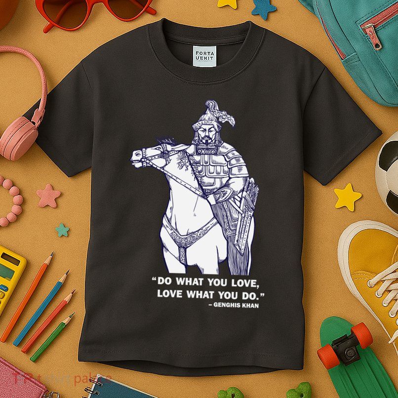 Do What You Want And Love What You Do Genghis Khan Kids T-Shirt