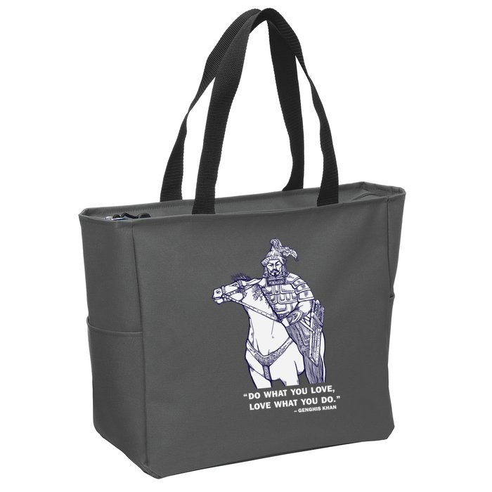 Do What You Want And Love What You Do Genghis Khan Zip Tote Bag