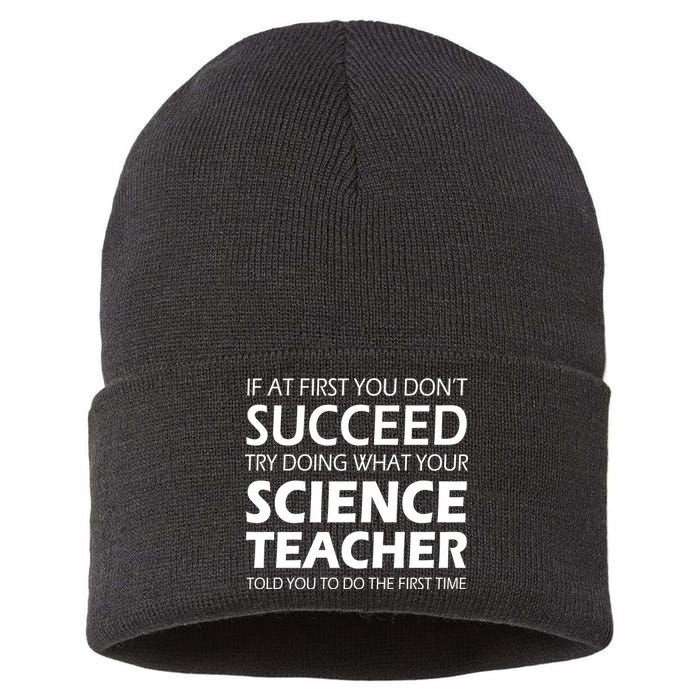 Do What Your Science Teacher Told You Sustainable Knit Beanie