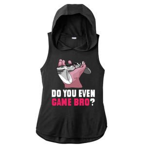 Do You Even Game Bro? Funny Gamer Ladies PosiCharge Tri-Blend Wicking Draft Hoodie Tank