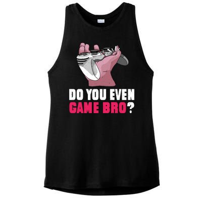 Do You Even Game Bro? Funny Gamer Ladies PosiCharge Tri-Blend Wicking Tank