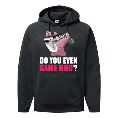 Do You Even Game Bro? Funny Gamer Performance Fleece Hoodie