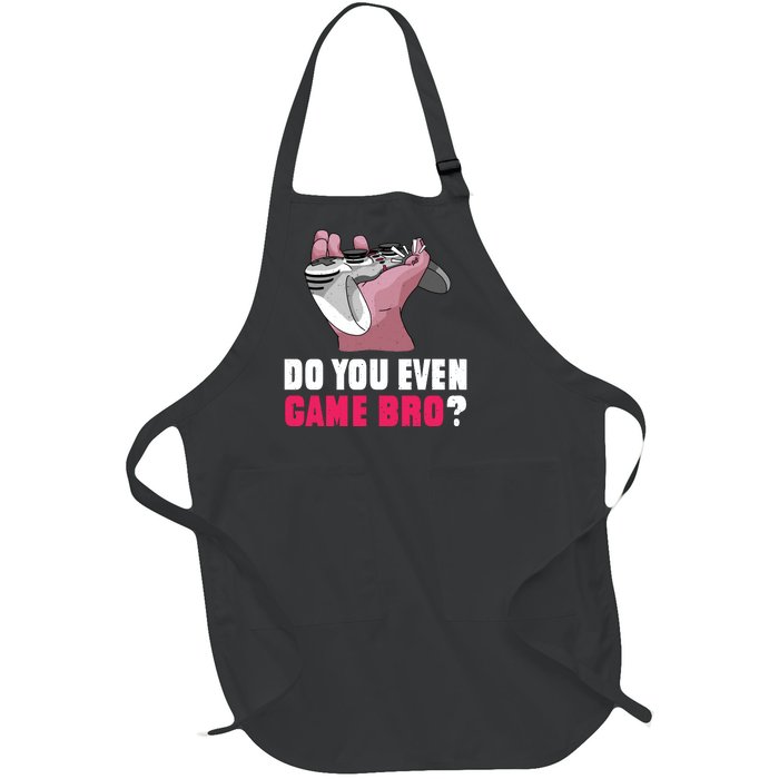 Do You Even Game Bro? Funny Gamer Full-Length Apron With Pockets