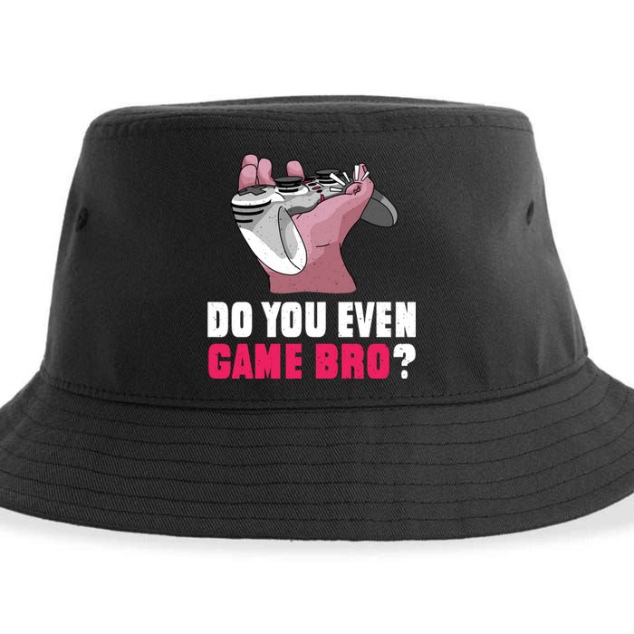 Do You Even Game Bro? Funny Gamer Sustainable Bucket Hat