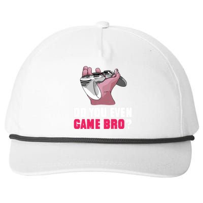 Do You Even Game Bro? Funny Gamer Snapback Five-Panel Rope Hat