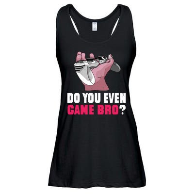 Do You Even Game Bro? Funny Gamer Ladies Essential Flowy Tank