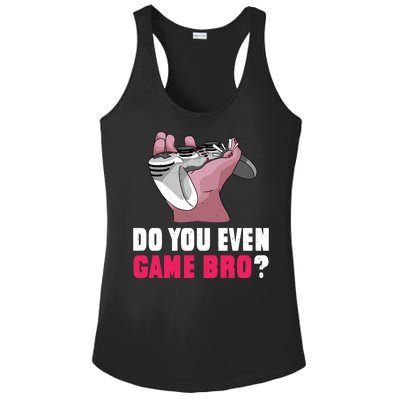 Do You Even Game Bro? Funny Gamer Ladies PosiCharge Competitor Racerback Tank