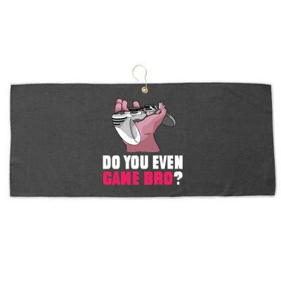 Do You Even Game Bro? Funny Gamer Large Microfiber Waffle Golf Towel