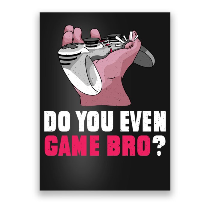 Do You Even Game Bro? Funny Gamer Poster