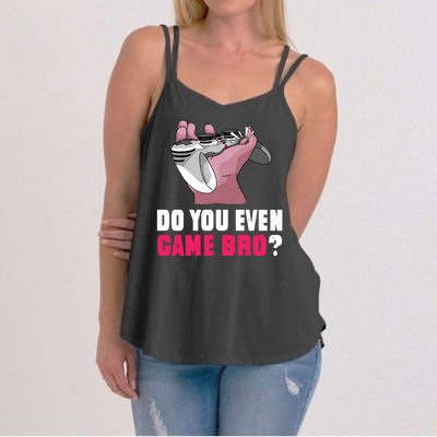 Do You Even Game Bro? Funny Gamer Women's Strappy Tank