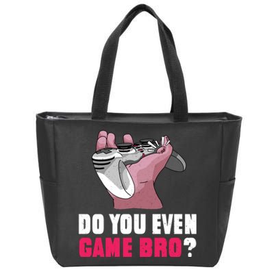 Do You Even Game Bro? Funny Gamer Zip Tote Bag