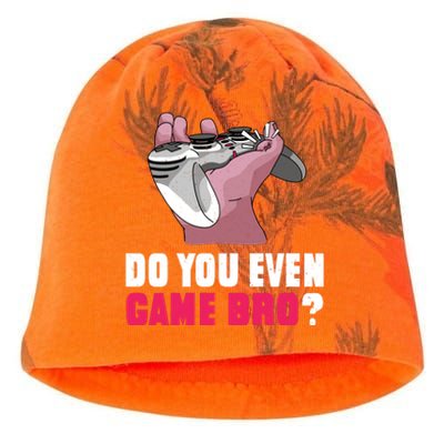 Do You Even Game Bro? Funny Gamer Kati - Camo Knit Beanie