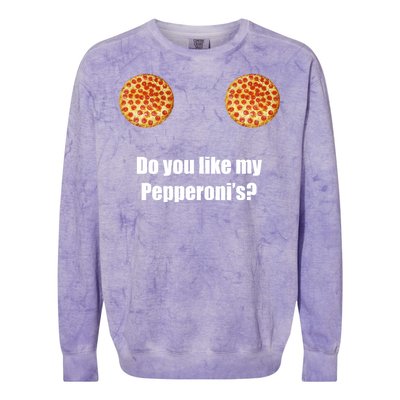 Do You Like My Pepperoni's Colorblast Crewneck Sweatshirt