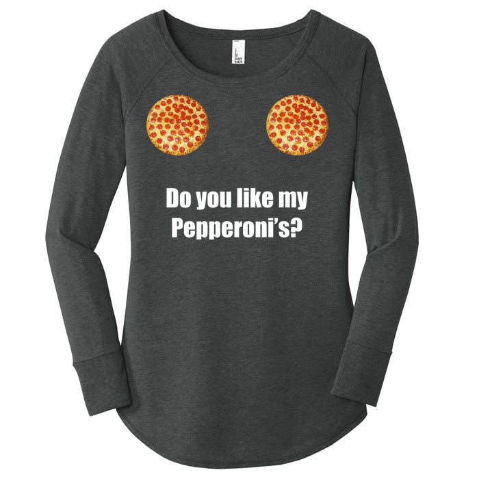 Do You Like My Pepperoni's Women's Perfect Tri Tunic Long Sleeve Shirt