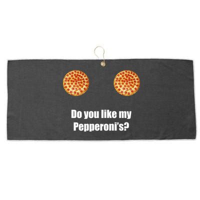 Do You Like My Pepperoni's Large Microfiber Waffle Golf Towel