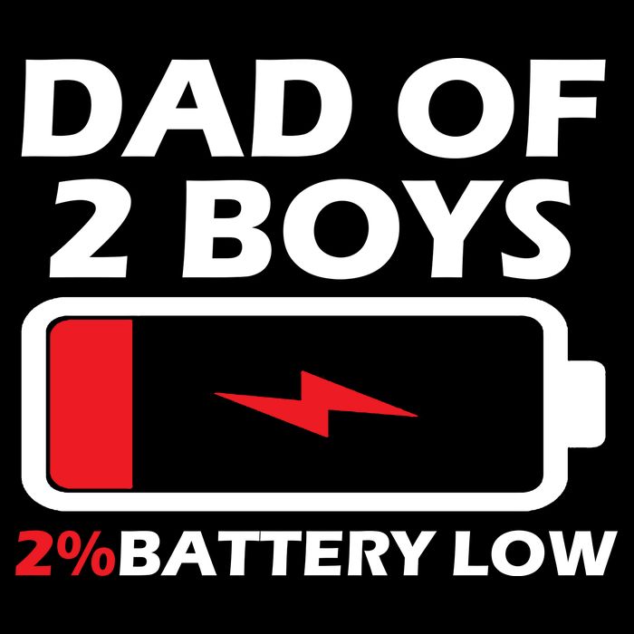 Dad Of 2 Boys Funny Fathers Day Birthday Dady Gift Funny Fathers Day Zip Tote Bag