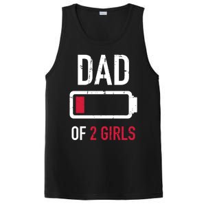 Dad Of 2 Two Low Battery Gift For Father's Day Gift PosiCharge Competitor Tank