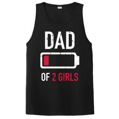 Dad Of 2 Two Low Battery Gift For Father's Day Gift PosiCharge Competitor Tank