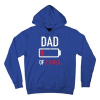 Dad Of 2 Two Low Battery Gift For Father's Day Gift Hoodie