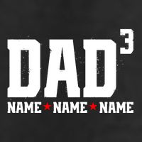 Dad Of 3 Fathers Day Gift Daughter Son Kids Names Personalized Trucker Hat