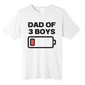 Dad Of 3 Boys Funny Fathers Day Tall Fusion ChromaSoft Performance T-Shirt