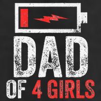 Dad Of 4 Gift From Daughter Fathers Day Adult Drive Performance Visor