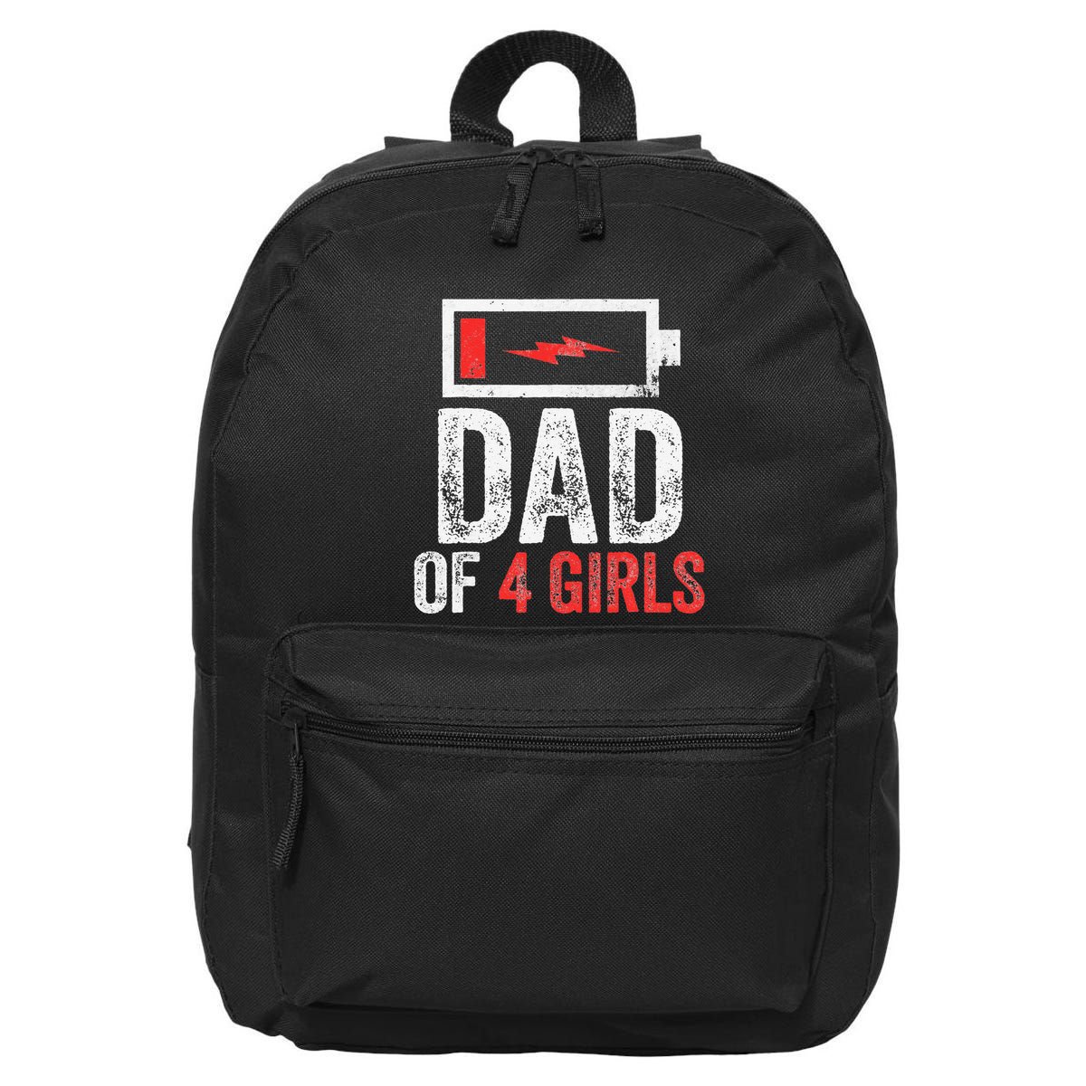 Dad Of 4 Gift From Daughter Fathers Day 16 in Basic Backpack