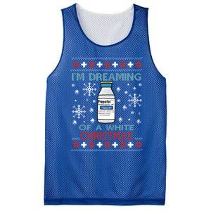 Dreaming Of A White Christmas Propofol Ugly Xmas Gift Mesh Reversible Basketball Jersey Tank