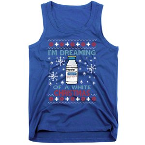 Dreaming Of A White Christmas Propofol Ugly Xmas Gift Tank Top