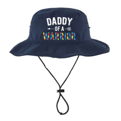 Daddy Of A Warrior Family Dad World Autism Awareness Day Legacy Cool Fit Booney Bucket Hat