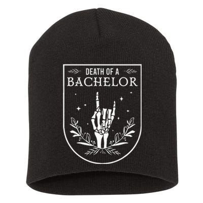 Death Of A Bachelor Best Man Groom Gothic Bachelor Party Short Acrylic Beanie