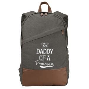 Daddy Of A Princess Fathers Day Cotton Canvas Backpack