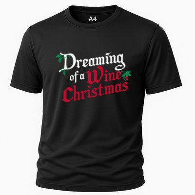 Dreaming Of A Wine Christmas Xmas Holiday Season Performance Shirt