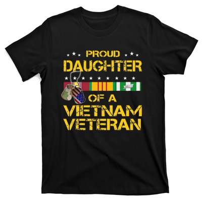 Daughter Of A Vietnam Veteran I'm Proud My Dad T-Shirt