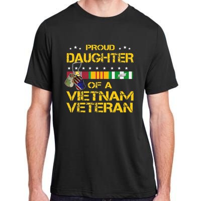 Daughter Of A Vietnam Veteran I'm Proud My Dad Adult ChromaSoft Performance T-Shirt