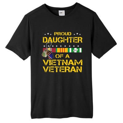 Daughter Of A Vietnam Veteran I'm Proud My Dad Tall Fusion ChromaSoft Performance T-Shirt