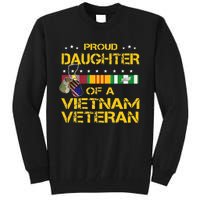 Daughter Of A Vietnam Veteran I'm Proud My Dad Tall Sweatshirt