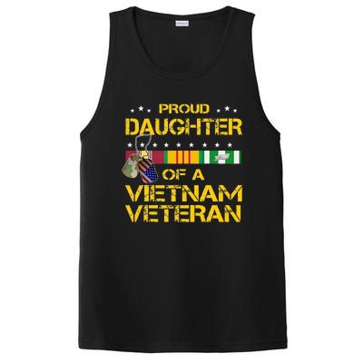 Daughter Of A Vietnam Veteran I'm Proud My Dad PosiCharge Competitor Tank