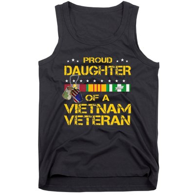 Daughter Of A Vietnam Veteran I'm Proud My Dad Tank Top