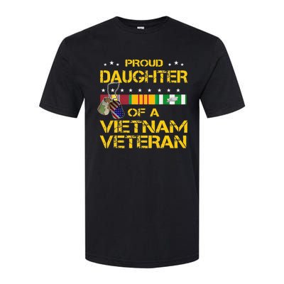 Daughter Of A Vietnam Veteran I'm Proud My Dad Softstyle CVC T-Shirt