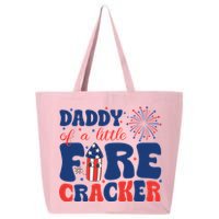 Daddy Of A Little Firecracker Family Matching 4th Of July 25L Jumbo Tote