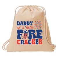 Daddy Of A Little Firecracker Family Matching 4th Of July Drawstring Bag