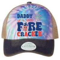 Daddy Of A Little Firecracker Family Matching 4th Of July Legacy Tie Dye Trucker Hat