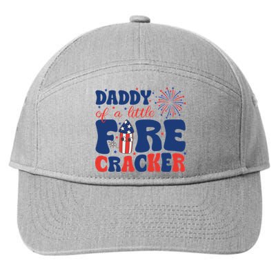 Daddy Of A Little Firecracker Family Matching 4th Of July 7-Panel Snapback Hat