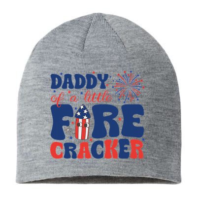 Daddy Of A Little Firecracker Family Matching 4th Of July Sustainable Beanie