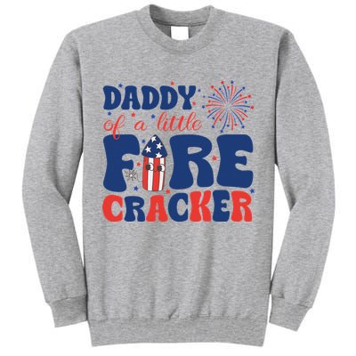 Daddy Of A Little Firecracker Family Matching 4th Of July Tall Sweatshirt