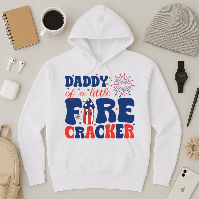 Daddy Of A Little Firecracker Family Matching 4th Of July Hoodie