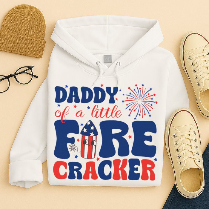 Daddy Of A Little Firecracker Family Matching 4th Of July Hoodie