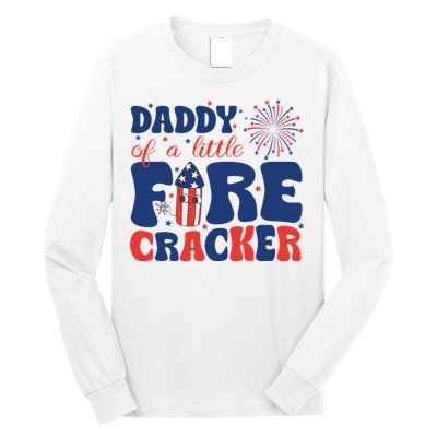 Daddy Of A Little Firecracker Family Matching 4th Of July Long Sleeve Shirt